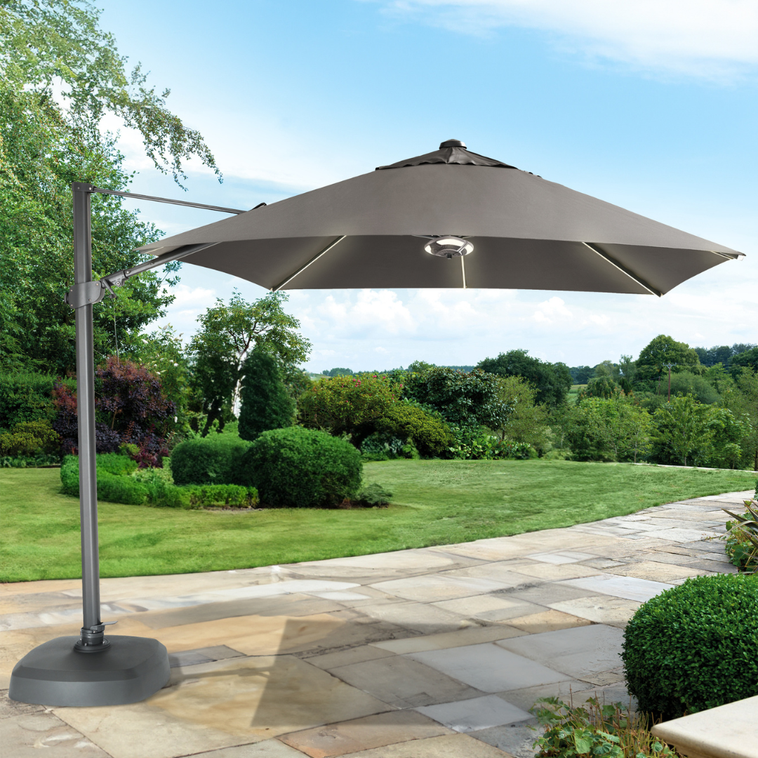 Kettler 3x3m LED Solar Parasol