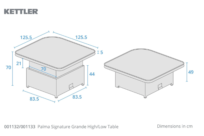 Kettler Palma Signature Grande Corner Set with Hi/low Table