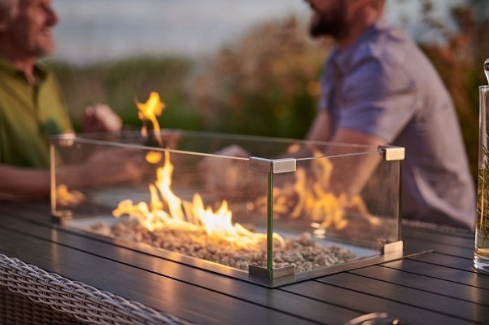 Kettler palma corner set with fire pit discount table